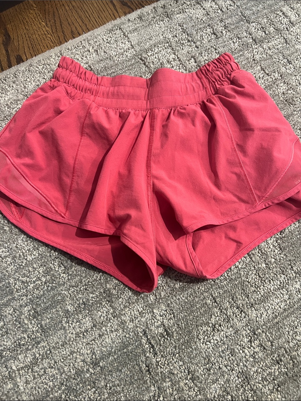 Women's Lululemon Coral Athletic Layered Shorts Hotty Hot 2.5